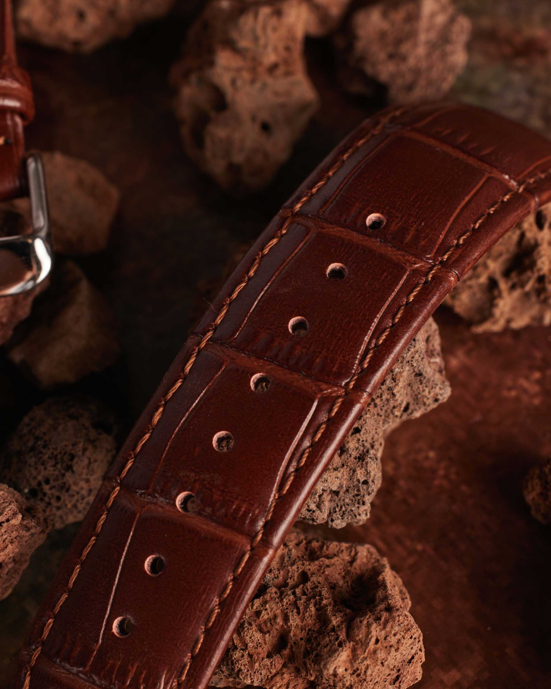 Men's Brown Coffee Leather Strap
