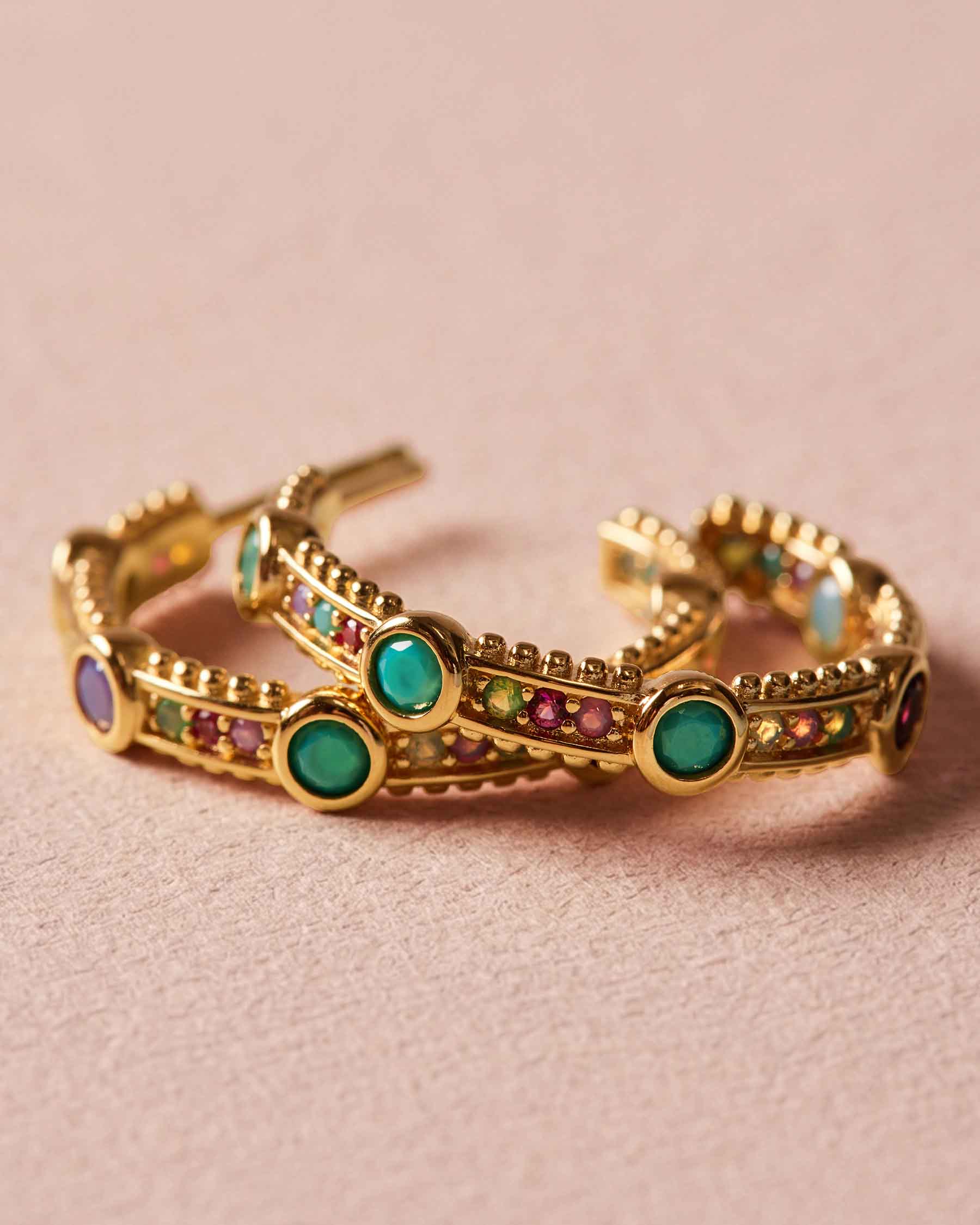 Green Lake Hoop Earrings