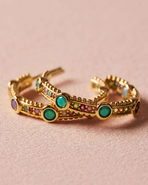 Green Lake Hoop Earrings