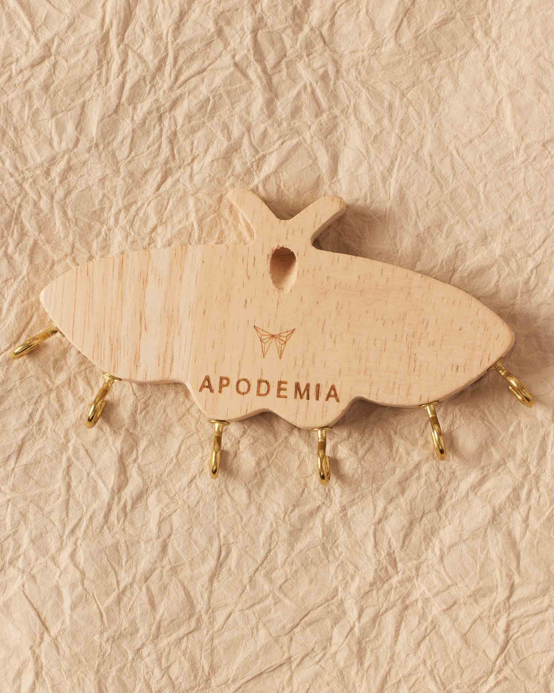 Butterfly-shaped wooden jewelry box