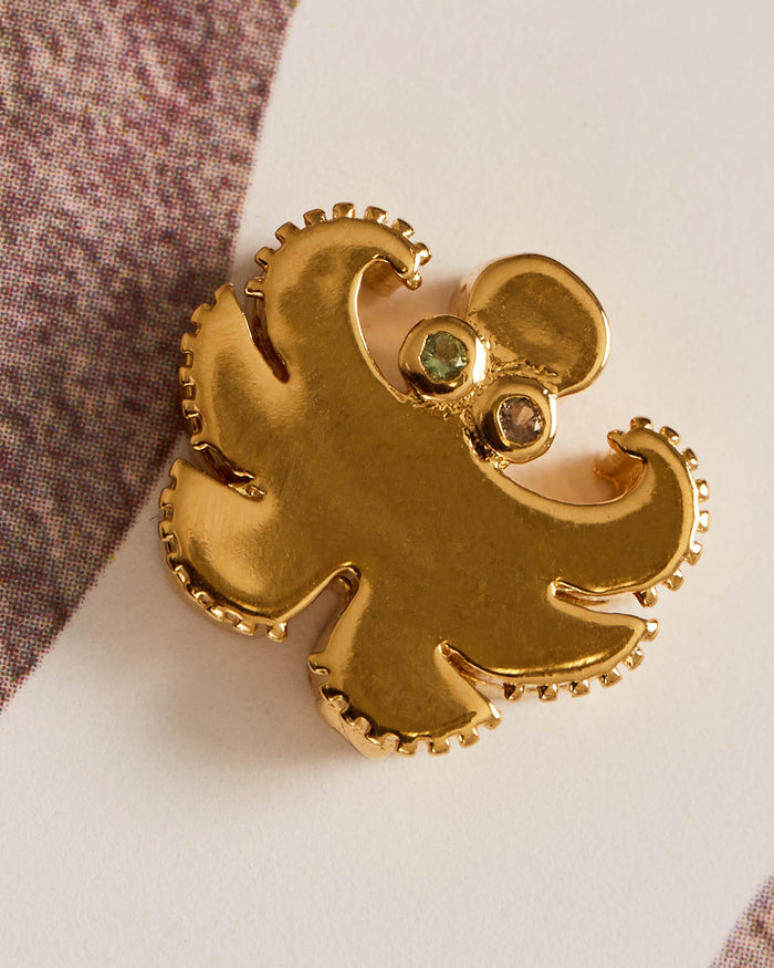 Haarspange mit Meeresmotiven, Oktopus