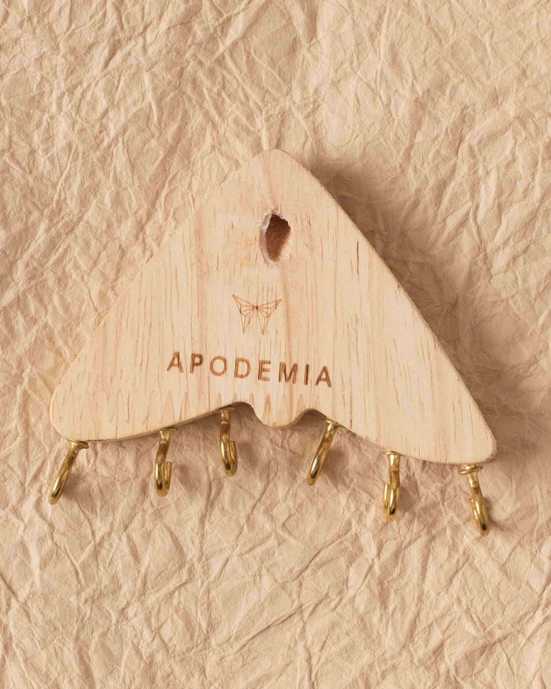 Joyero de madera con forma de Polilla