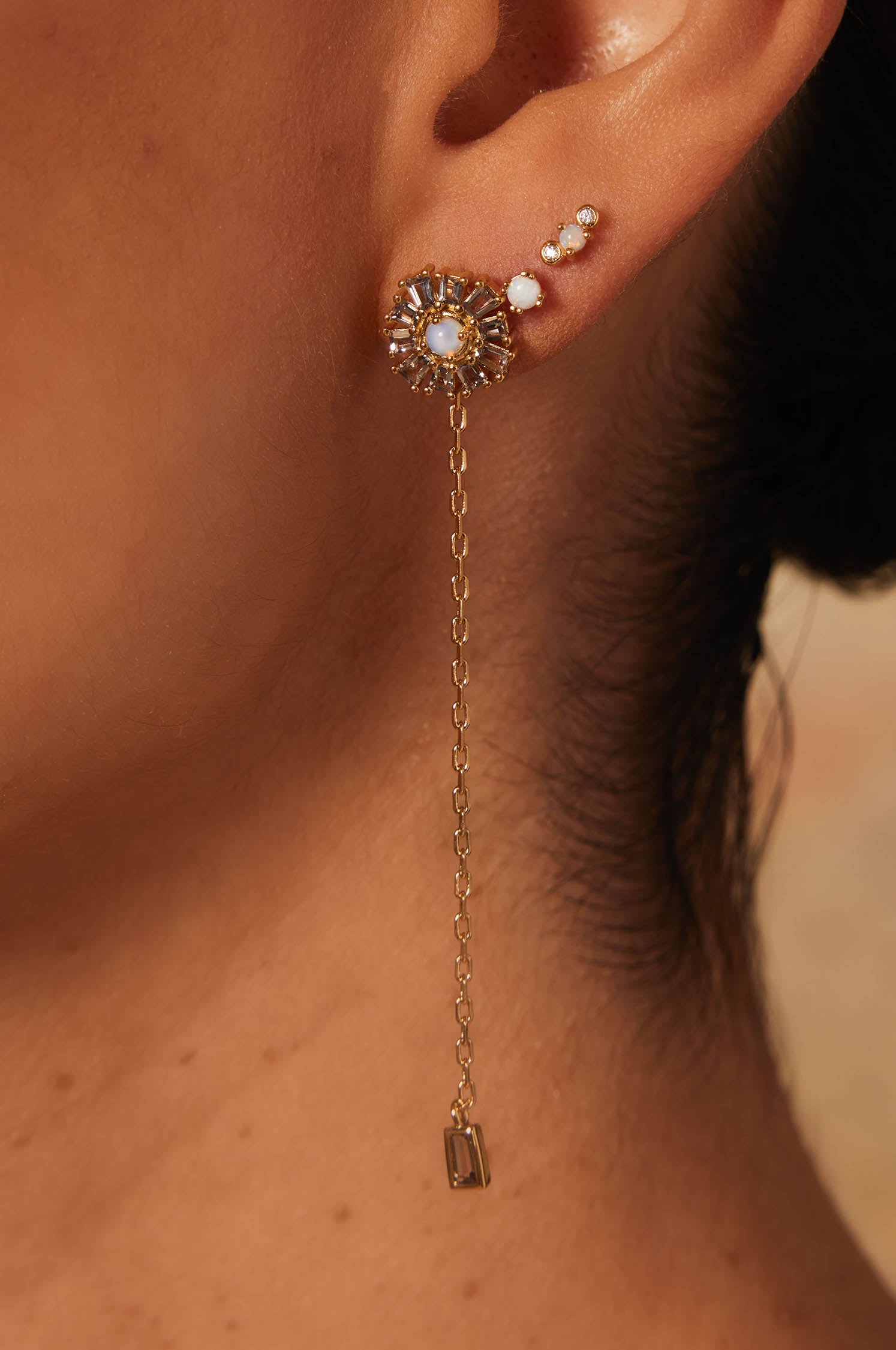 Pendientes 2 en 1 Moon