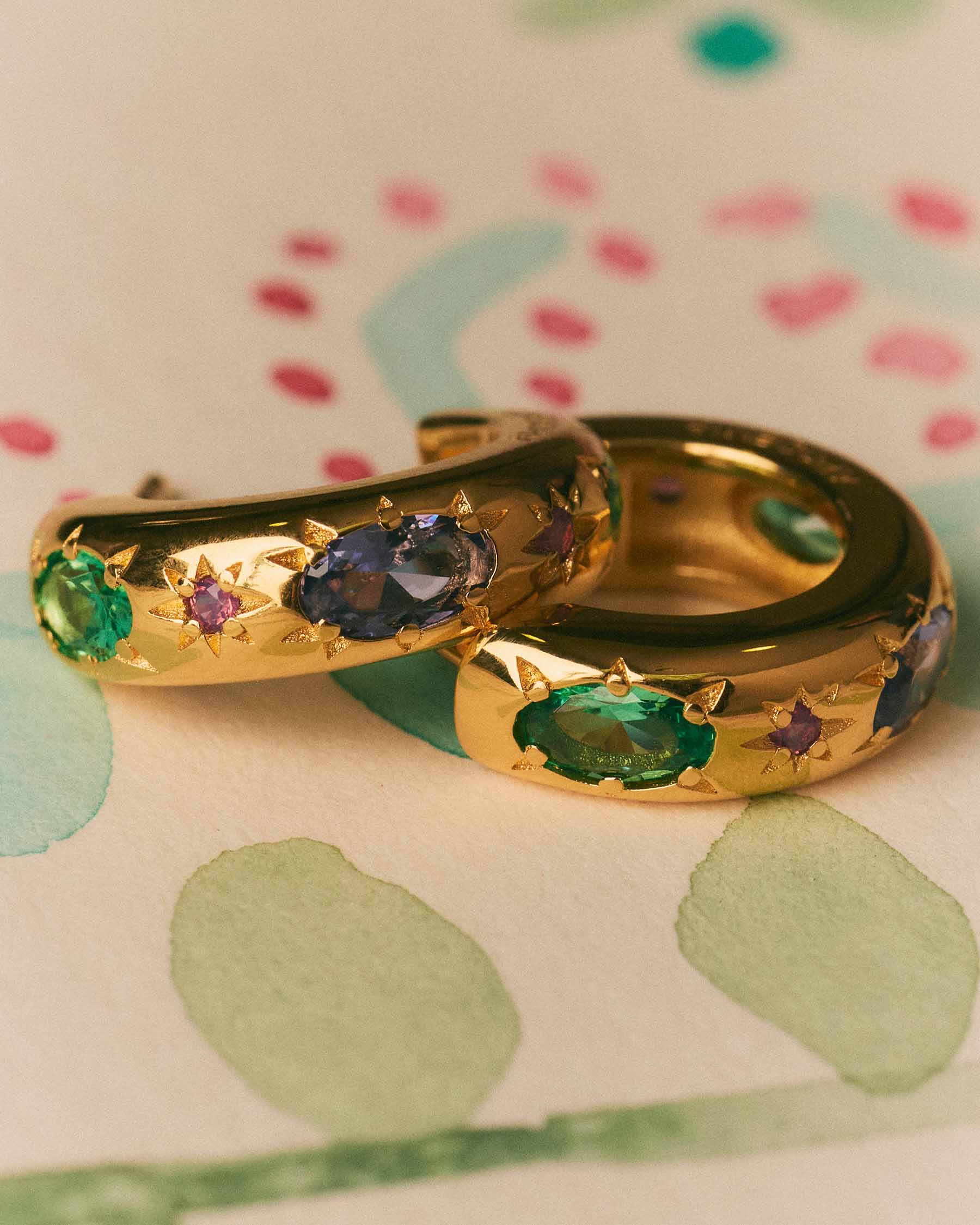 Nefertiti Bulky Hoop Earrings