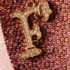Charm Vintage Letra F