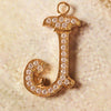 Charm Vintage Letra J