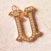 Charm Vintage Letra U
