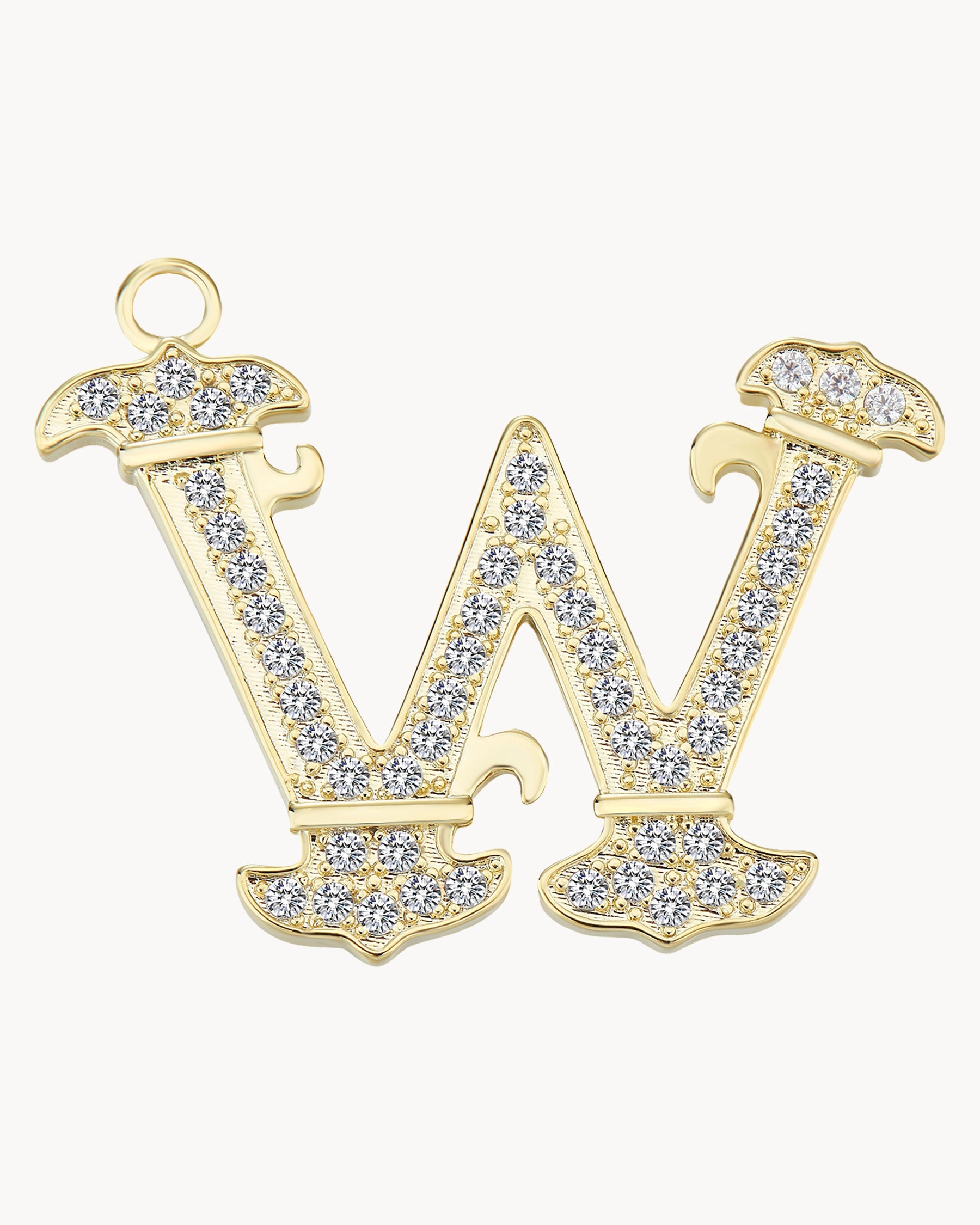 Vintage-Charm-Buchstabe W
