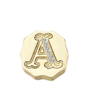 Charm Clip Bubble Vintage Letter A