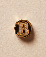 Charm Clip Bubble Vintage Letter B