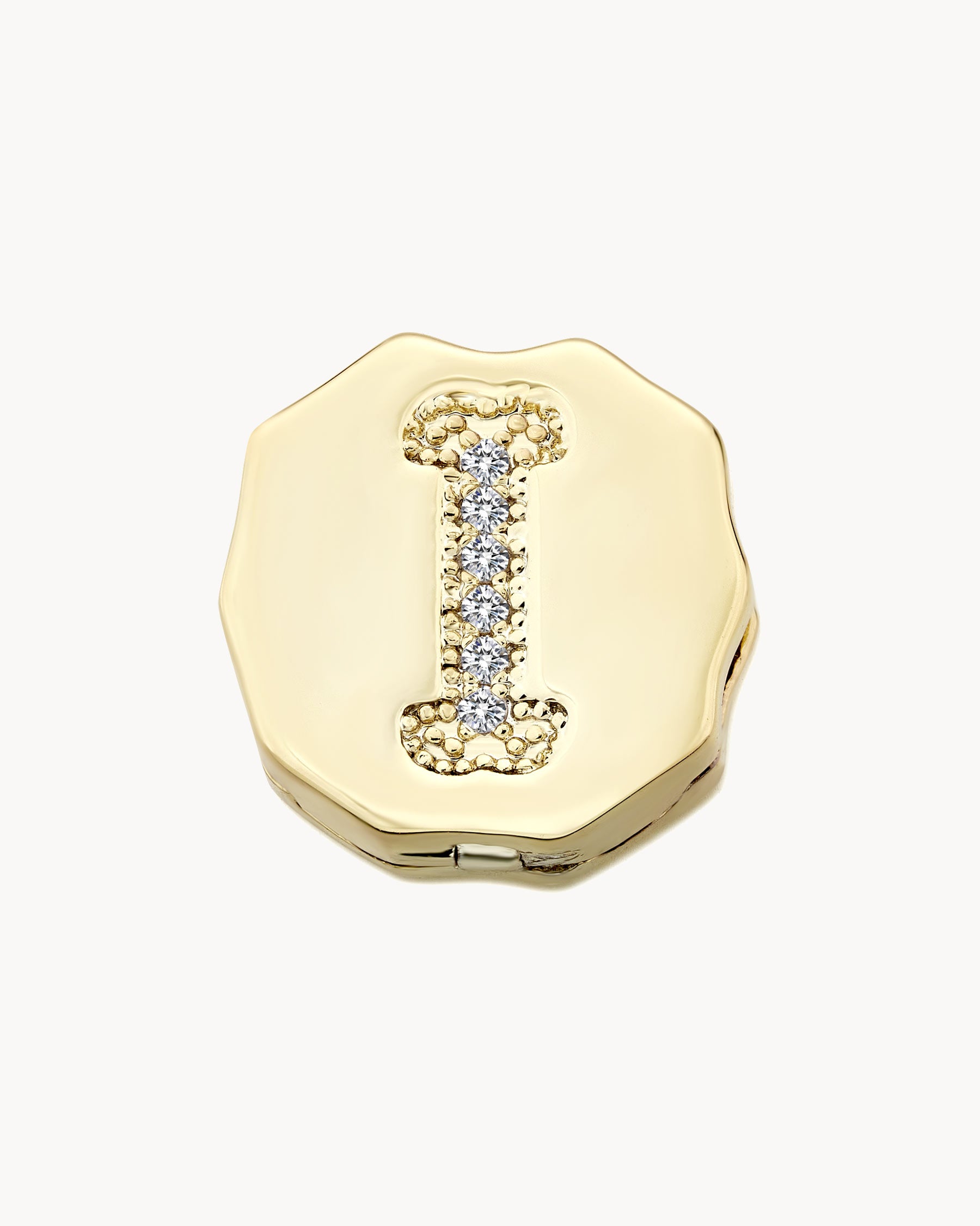 Charm Clip Bubble Vintage Buchstabe I