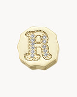 Charm Clip Bubble Vintage Letter R