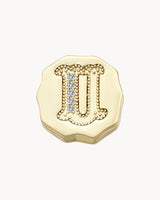 Charm Clip Bubble Vintage Letter U