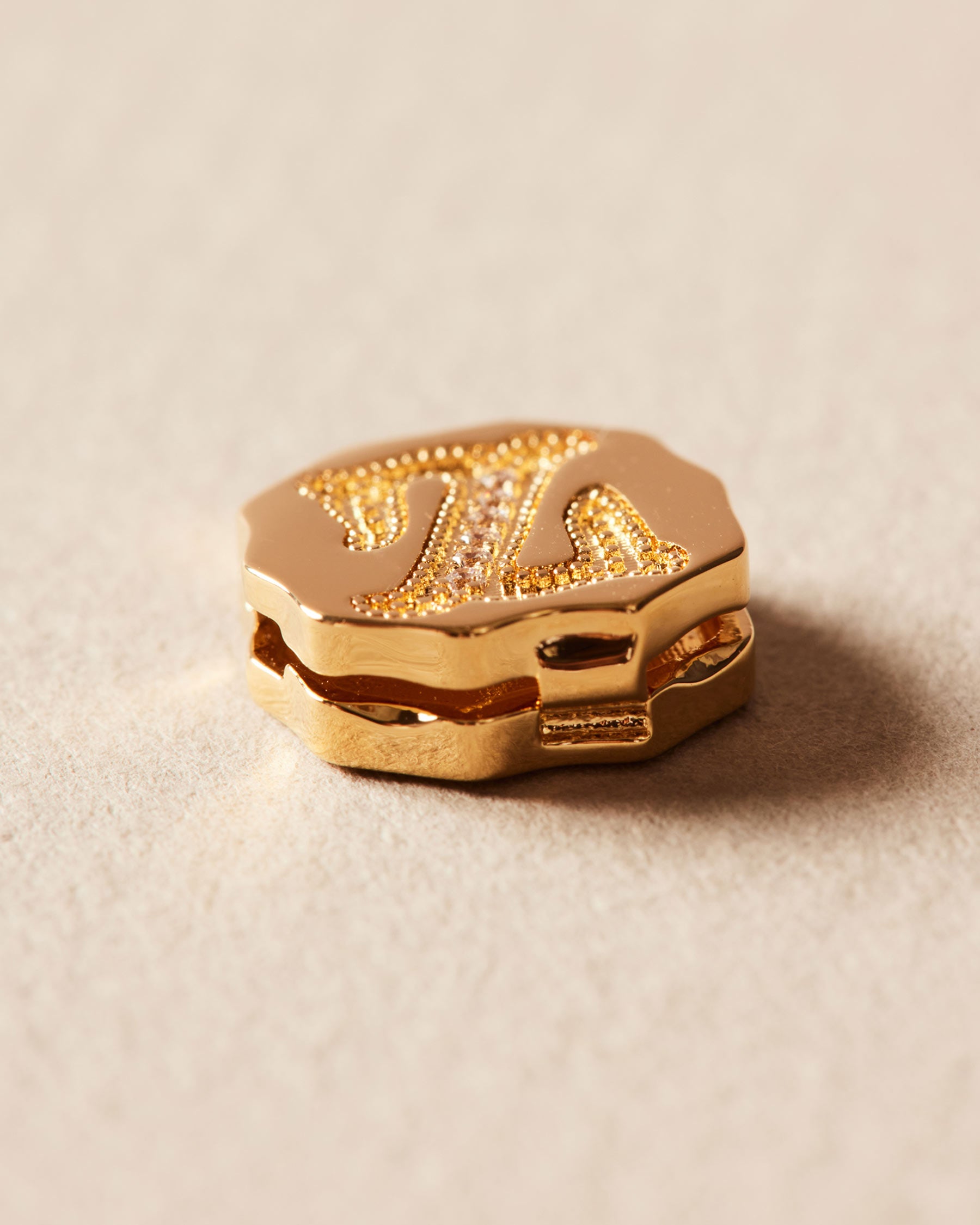 Charm Clip Bubble Vintage Buchstabe Z