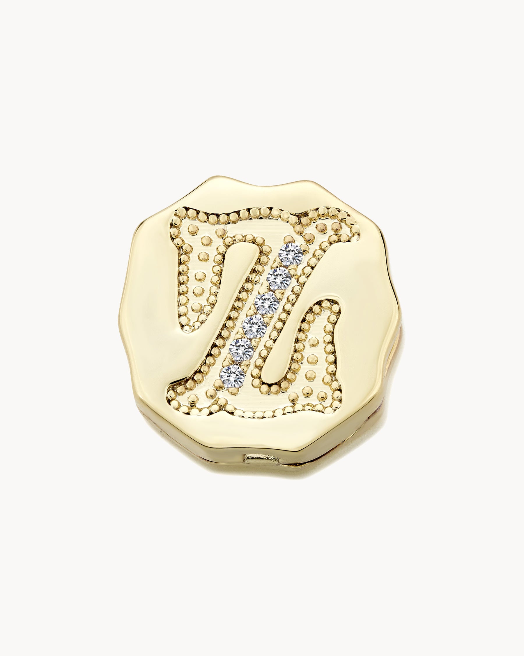 Charm Clip Bubble Vintage Buchstabe Z