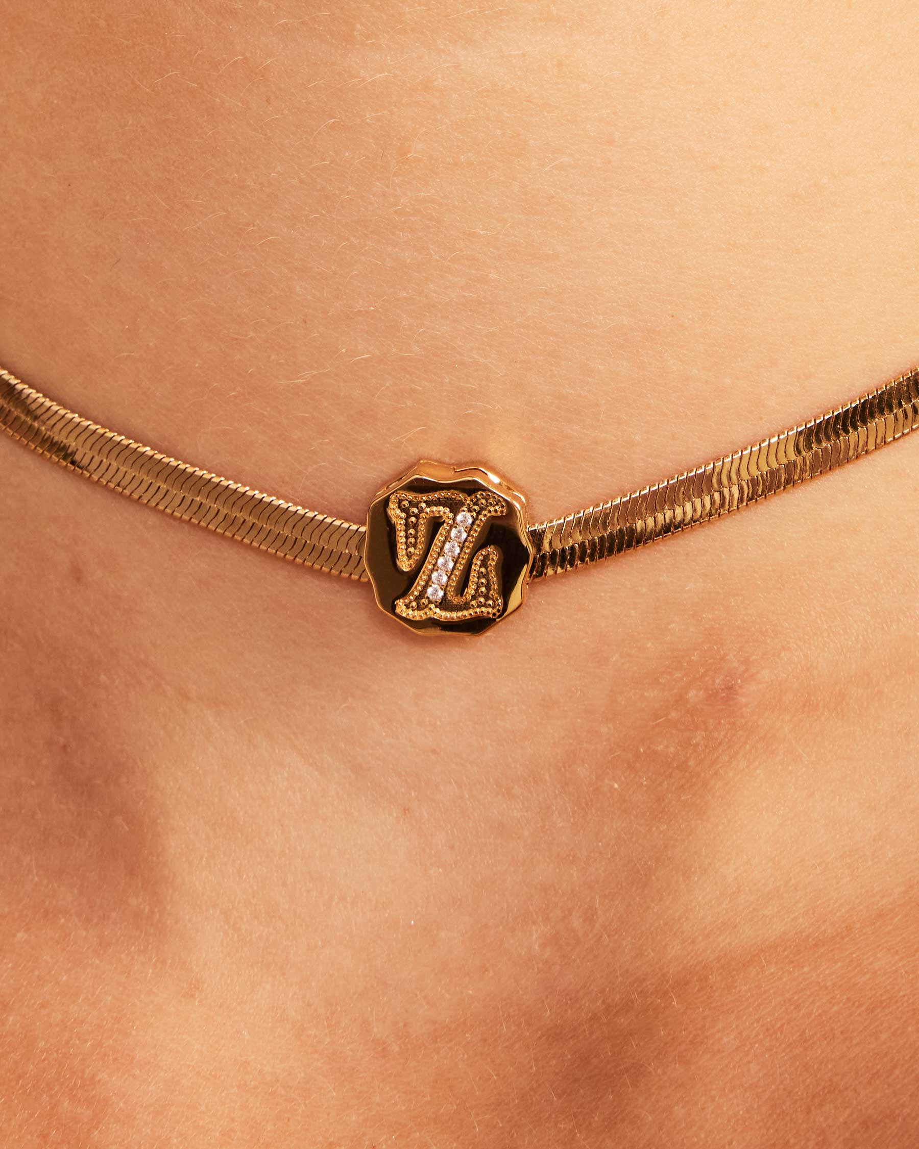 Charm Clip Bubble Vintage Buchstabe Z