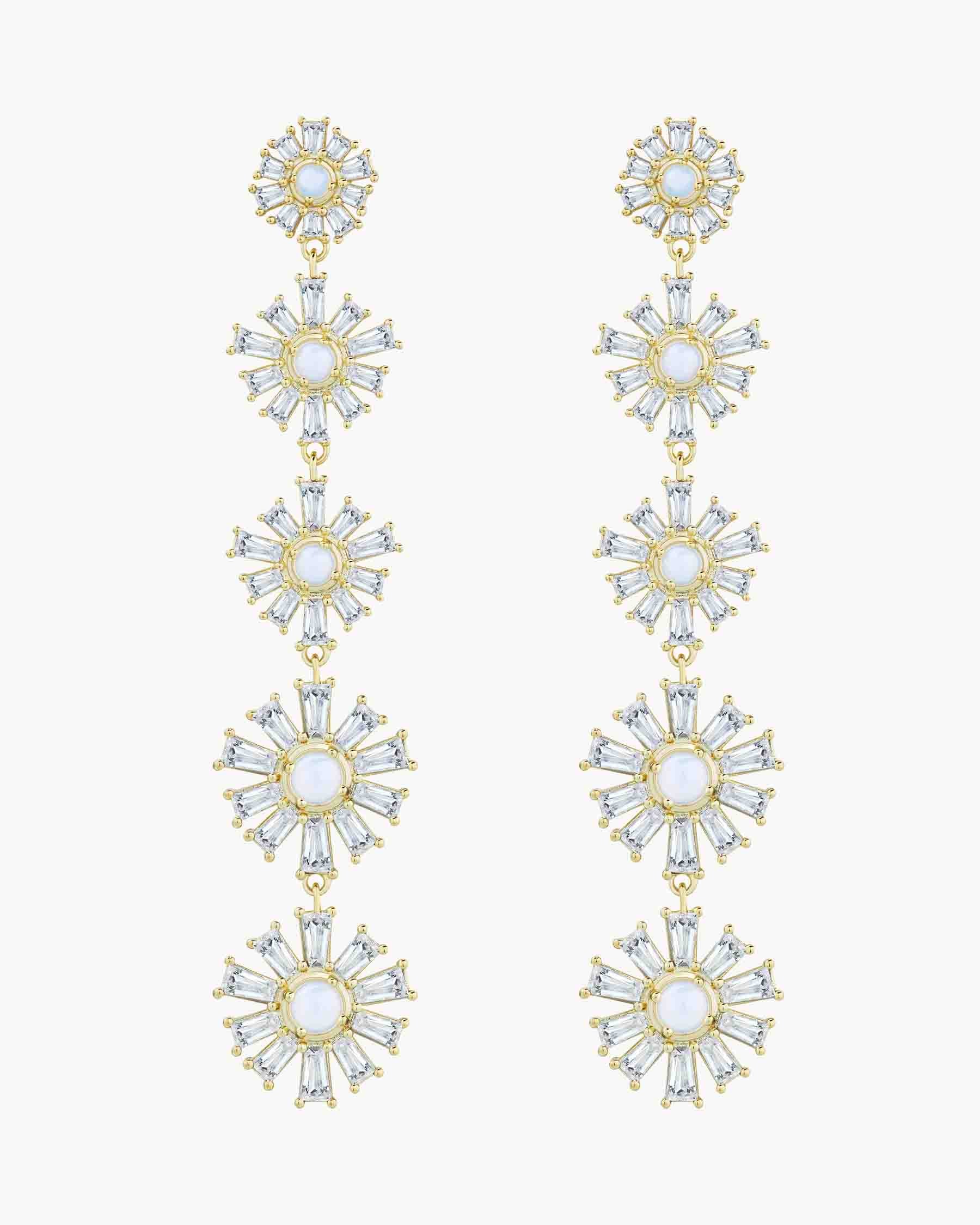 Pendientes Largos Moon Pareja