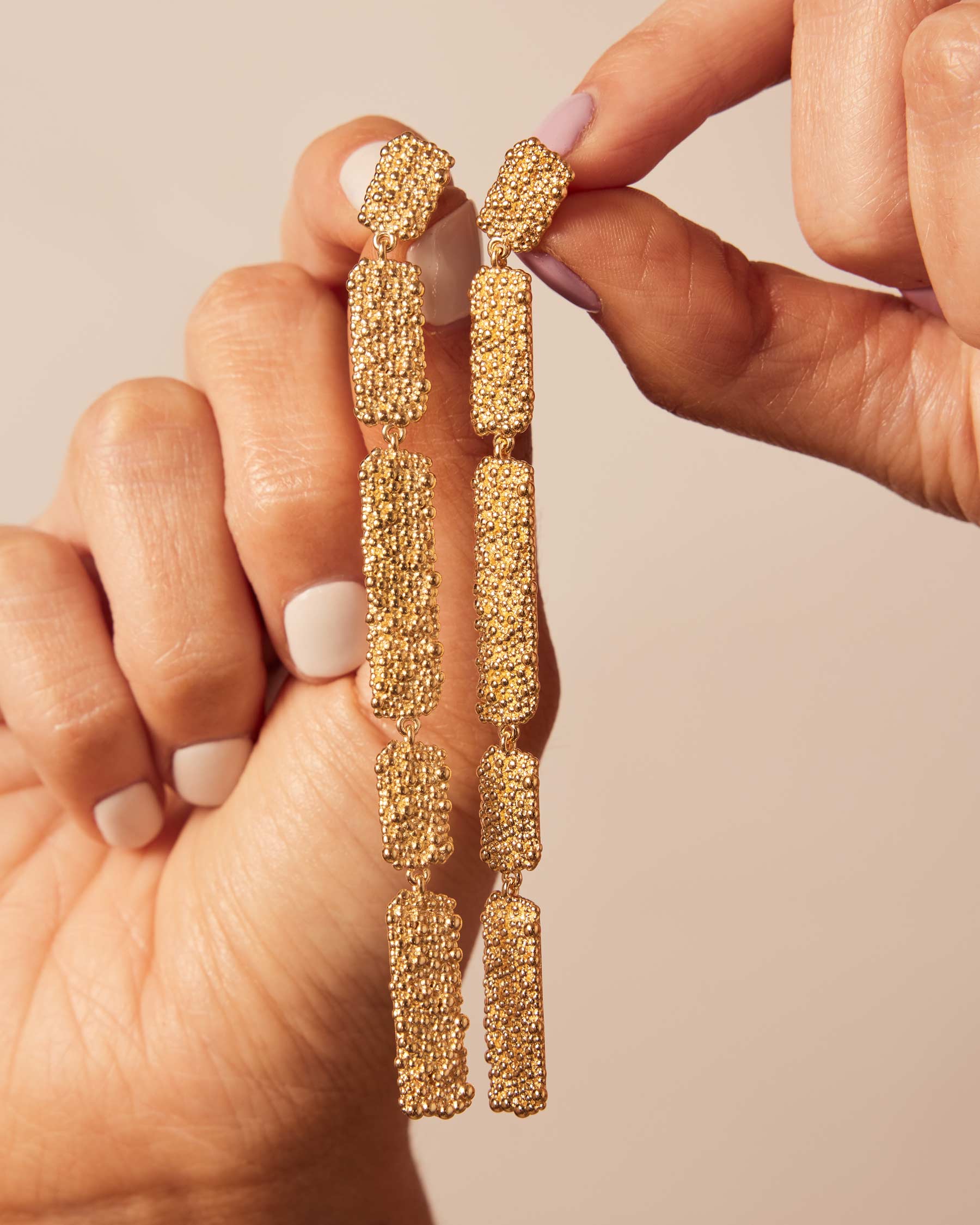Pendientes Largos Sand Dust Pareja