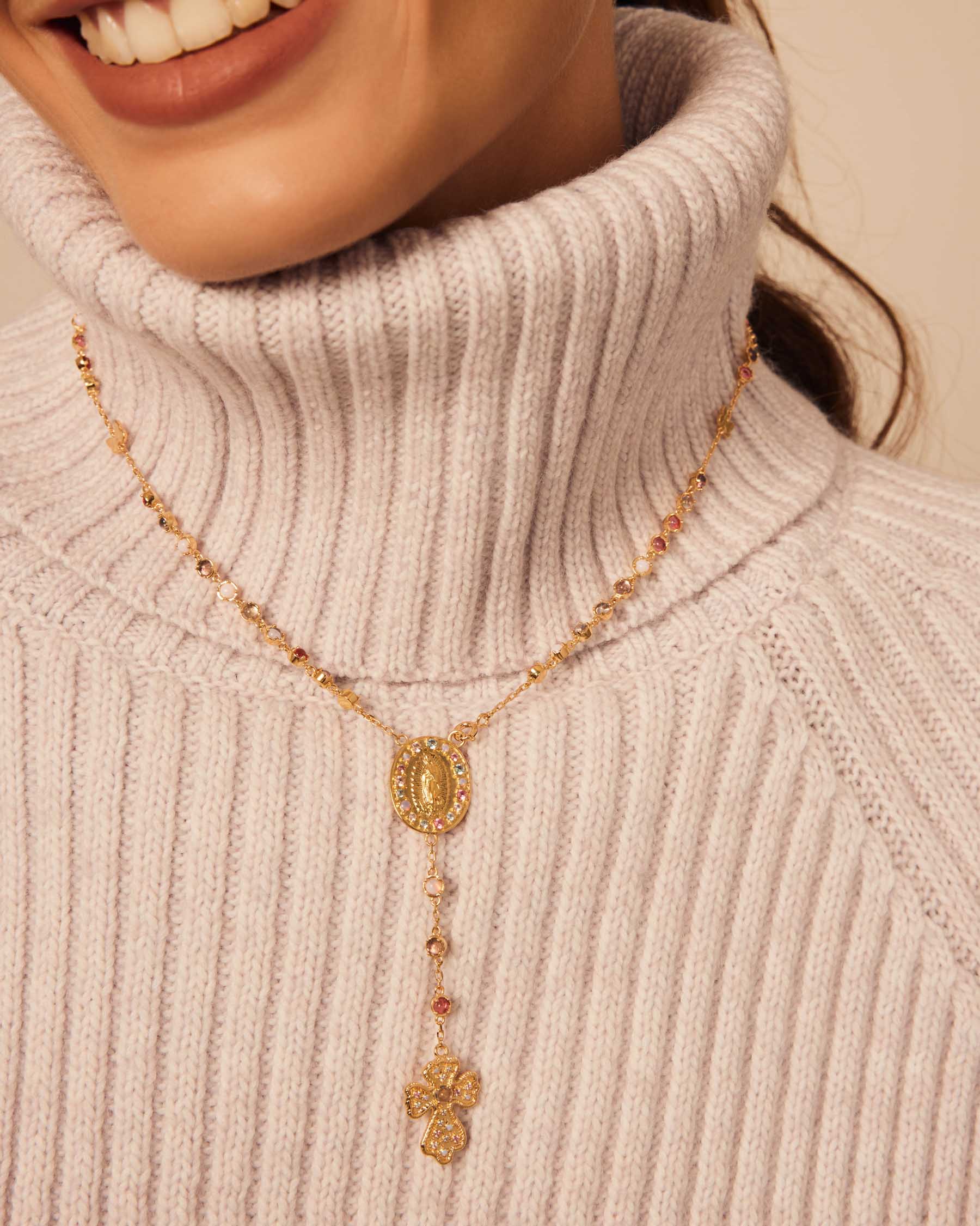 Virgin of Guadaloupe Medal Rosary