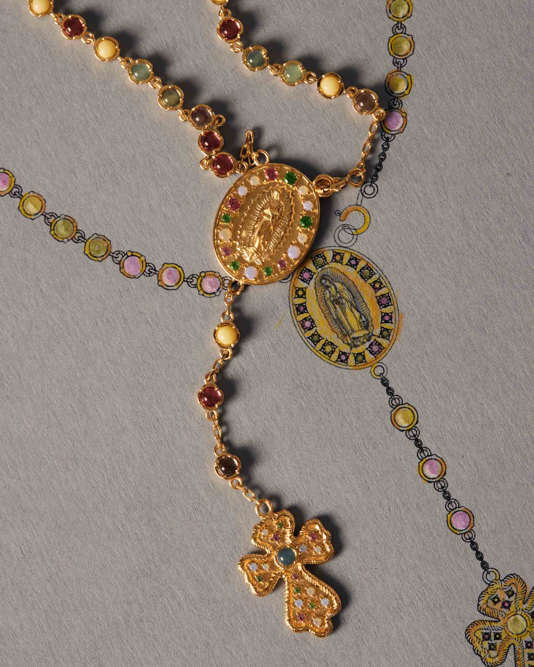 Rosenkranzmedaille Unserer Lieben Frau von Guadalupe