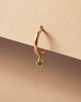 Aro Forever Earrings : Solid Gold 9k : Emerald