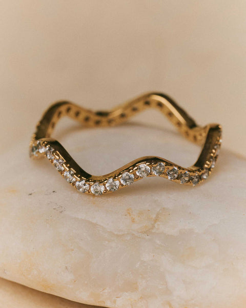 Bague simple Vine blanche