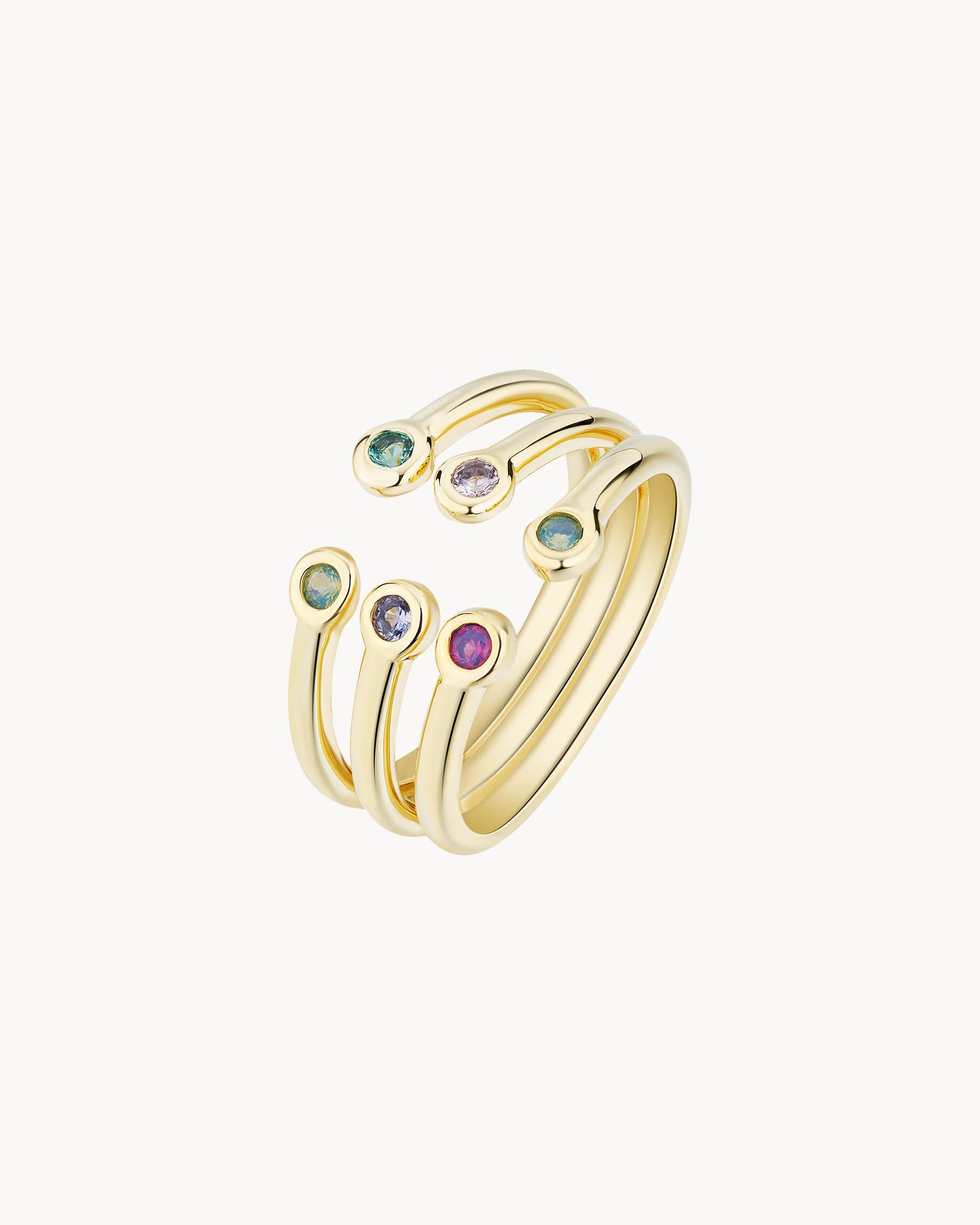 Anillo Regulable Night Sky Map Rainbow