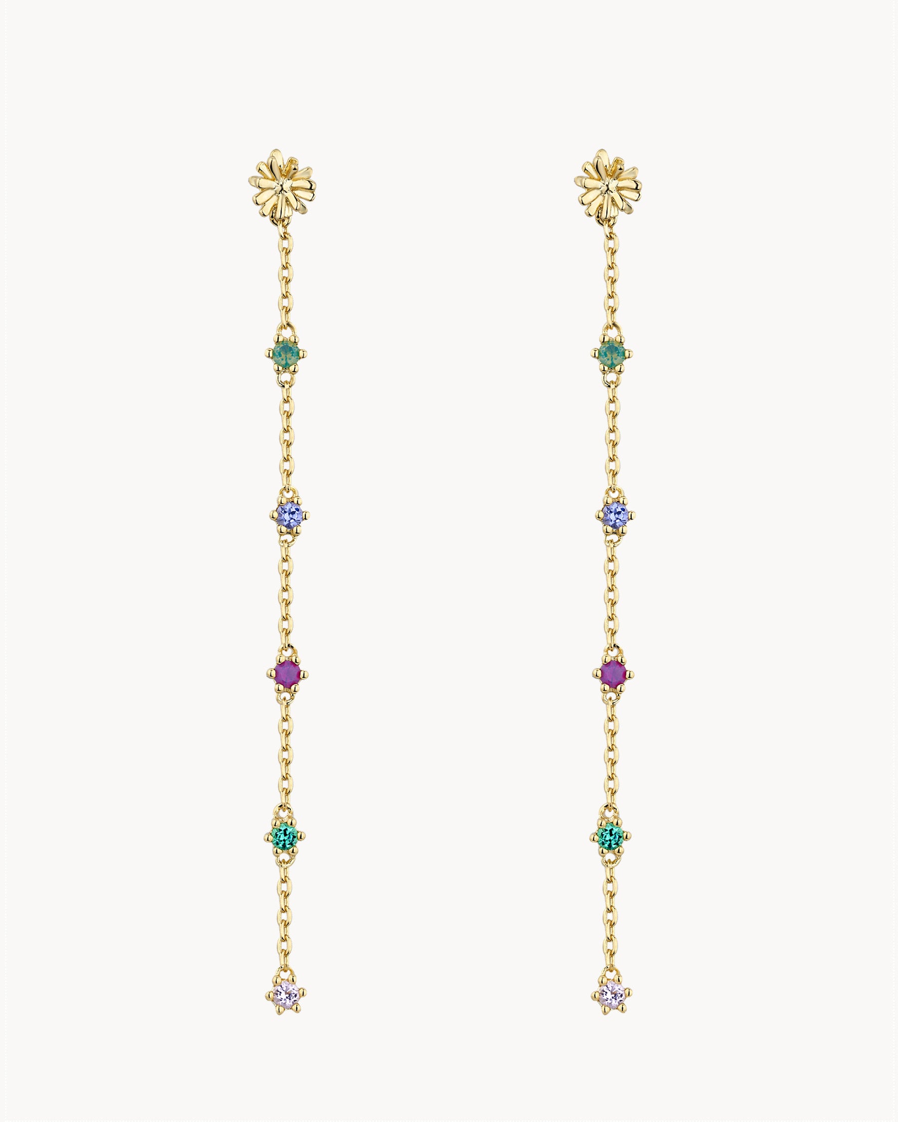 Pendientes 2 en 1 Margarita Rainbow