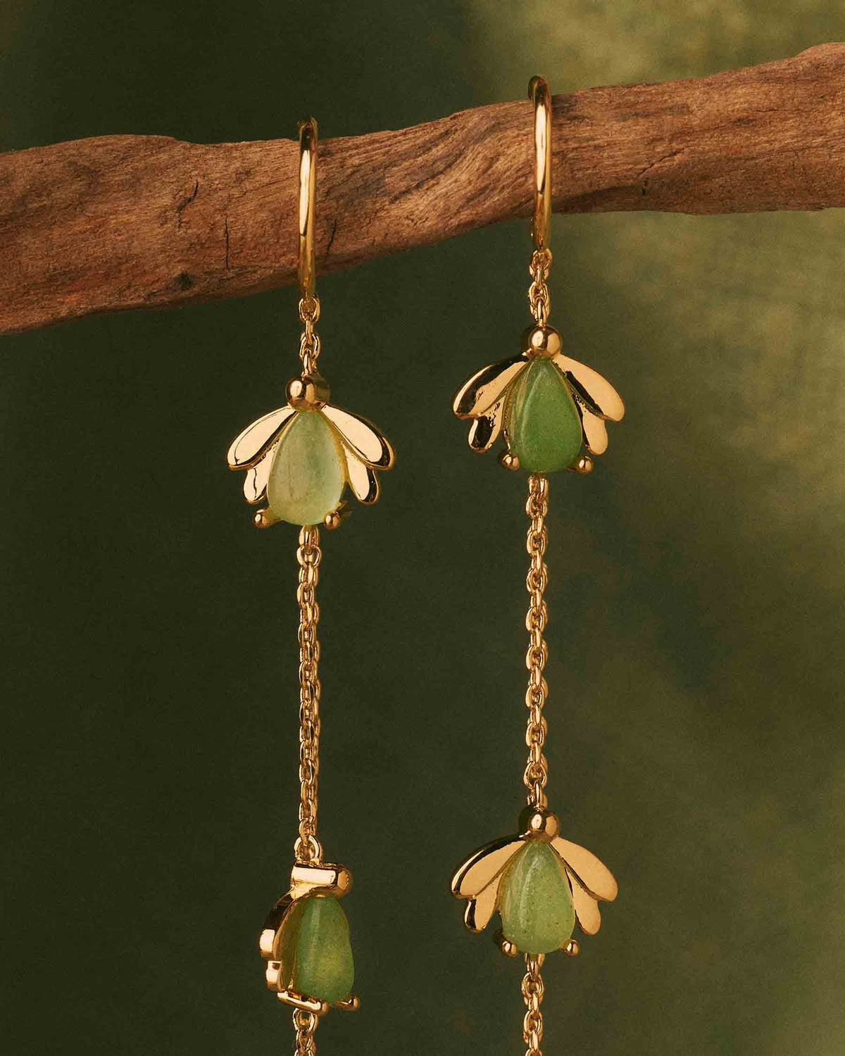 Boucles d'oreilles longues Firefly