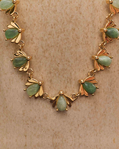 Linked Firefly Necklace
