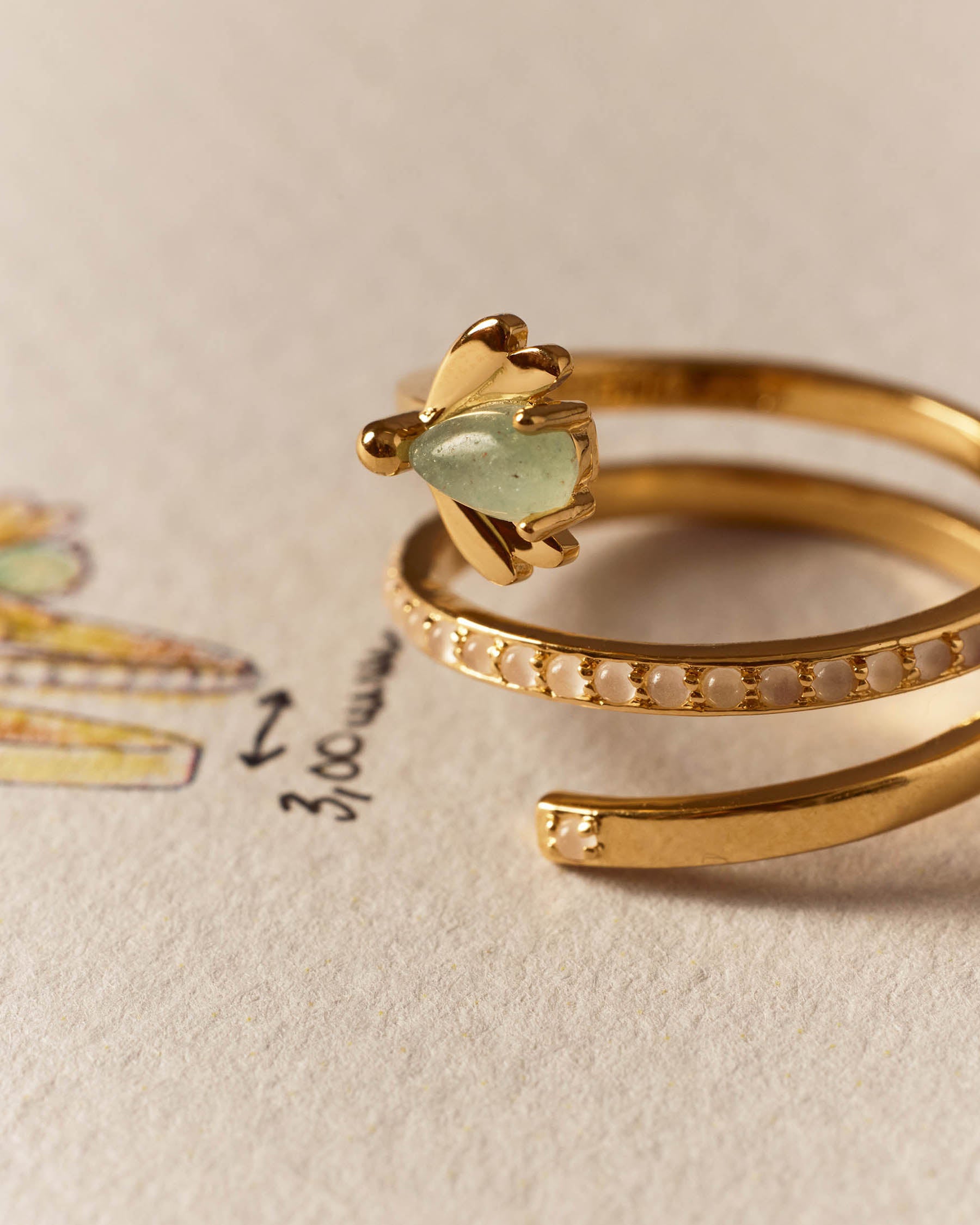 Firefly Triple Ring