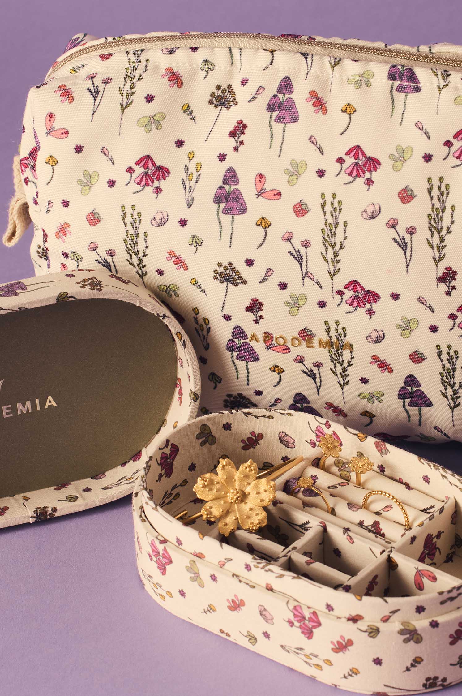 Flower toiletry bag