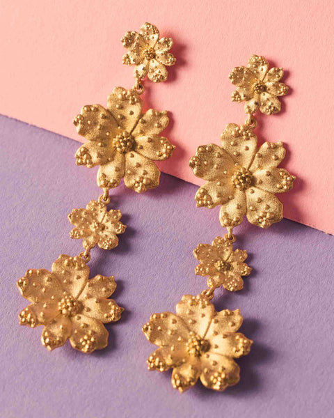 Pendientes Largos  Zinnia
