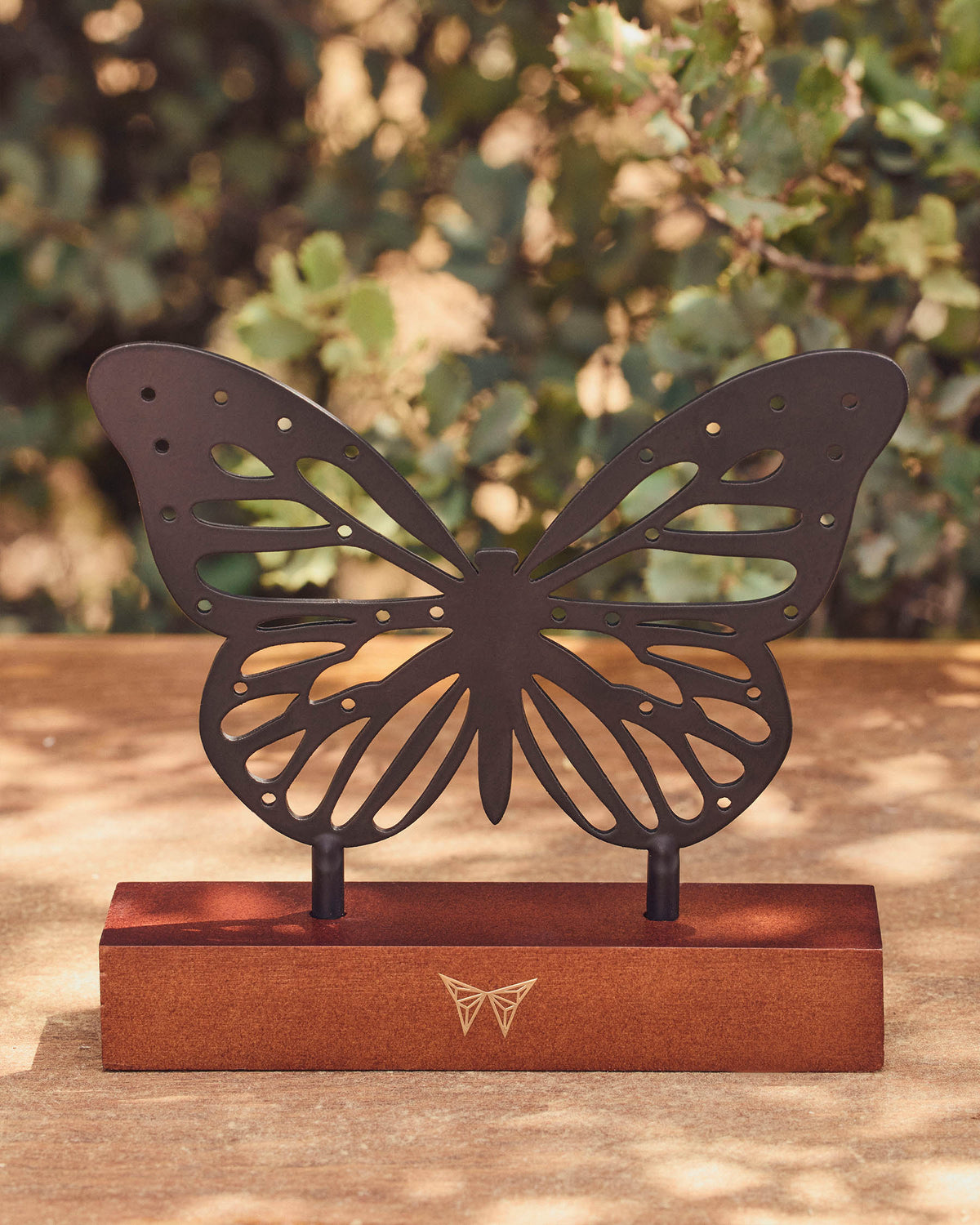 Black Metal Butterfly Jewelry Box