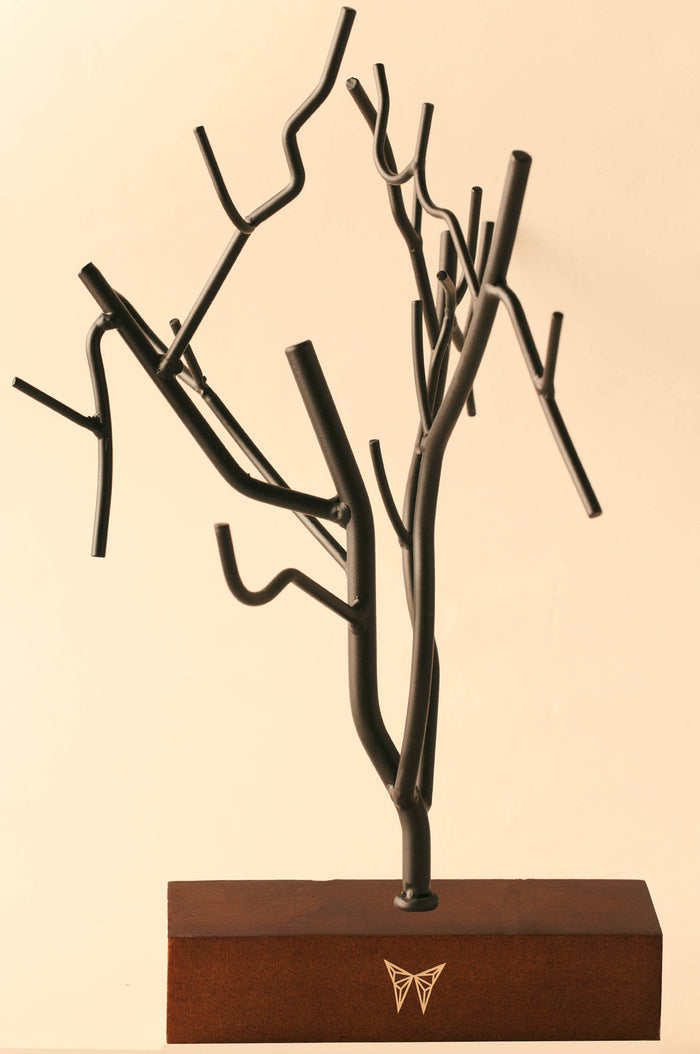 Joyero Arbol Metalico Negro