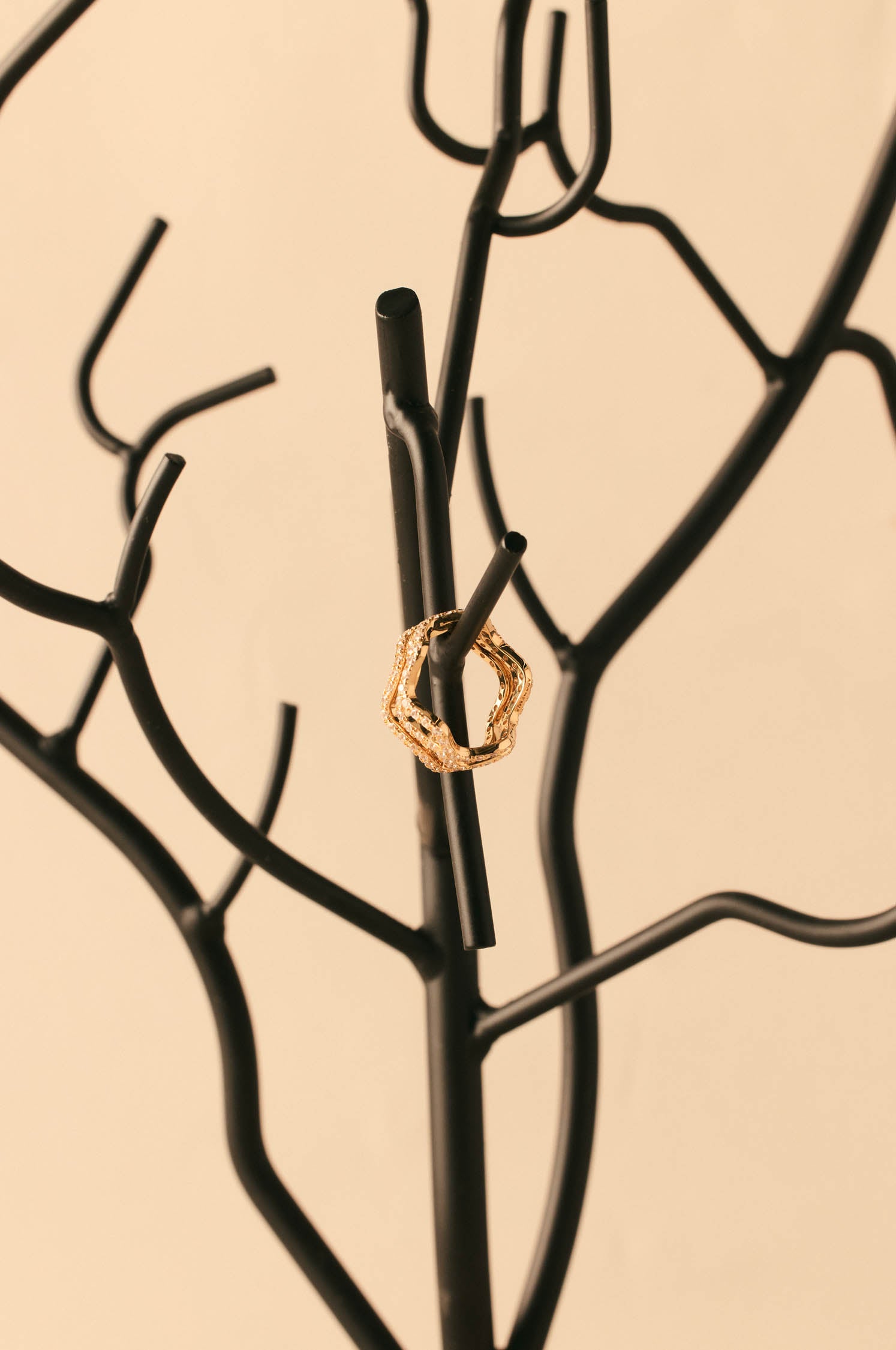 Joyero Arbol Metalico Negro