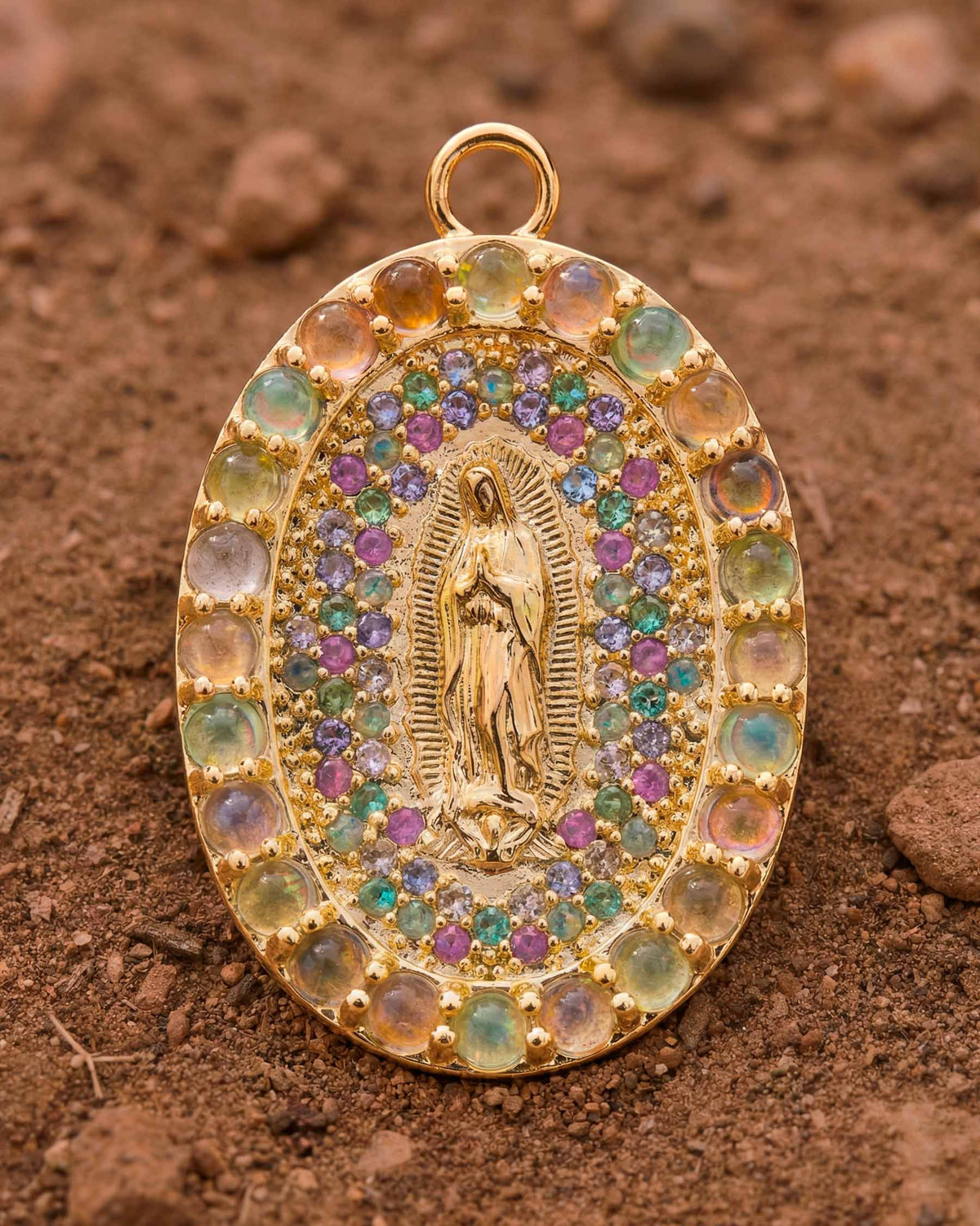 Virgin of Guadalupe Rainbow Charm – Apodemia