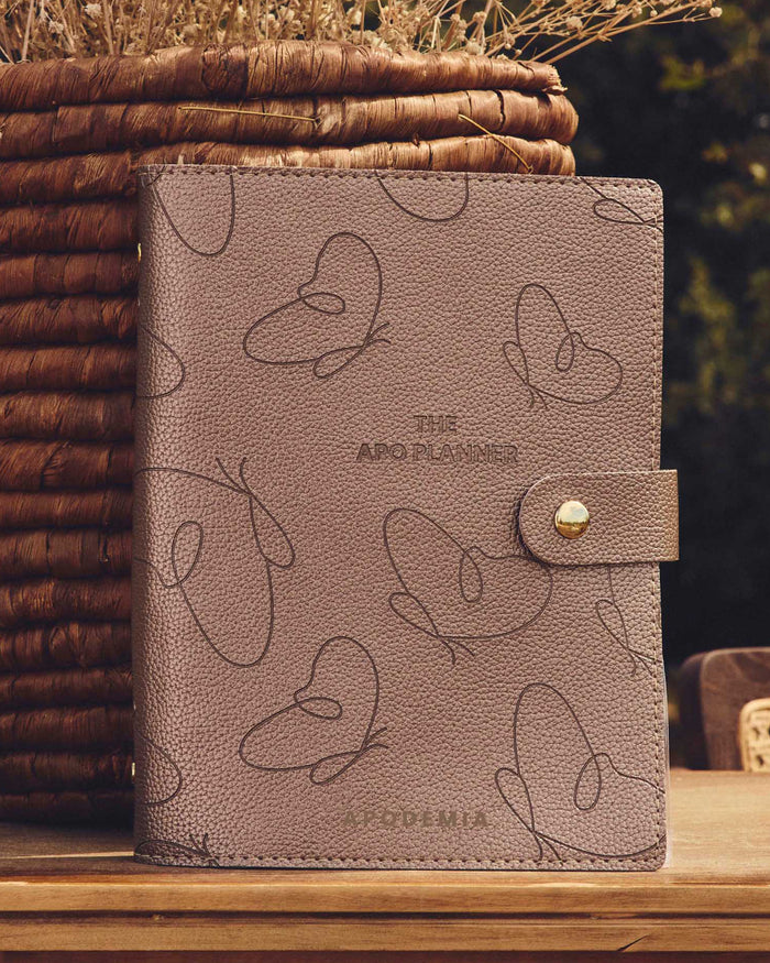 Funda Apo Planner Metalico Mariposas 