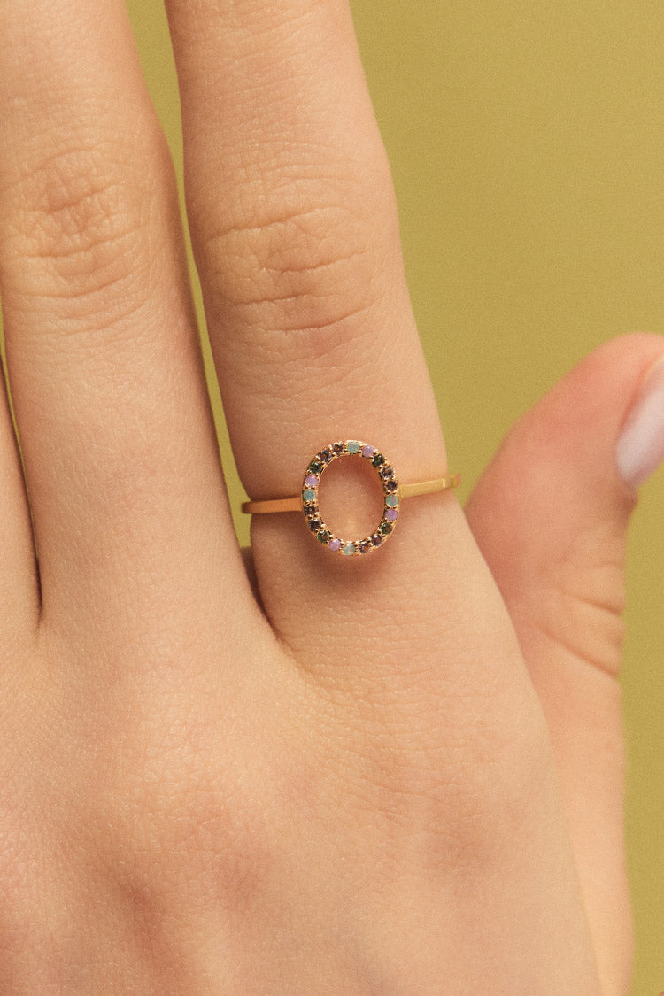 Anillo Oval Multicolor