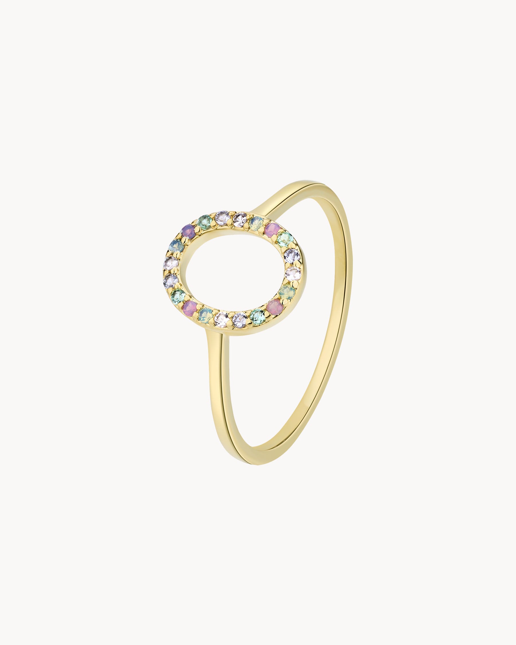 Anillo Oval Multicolor
