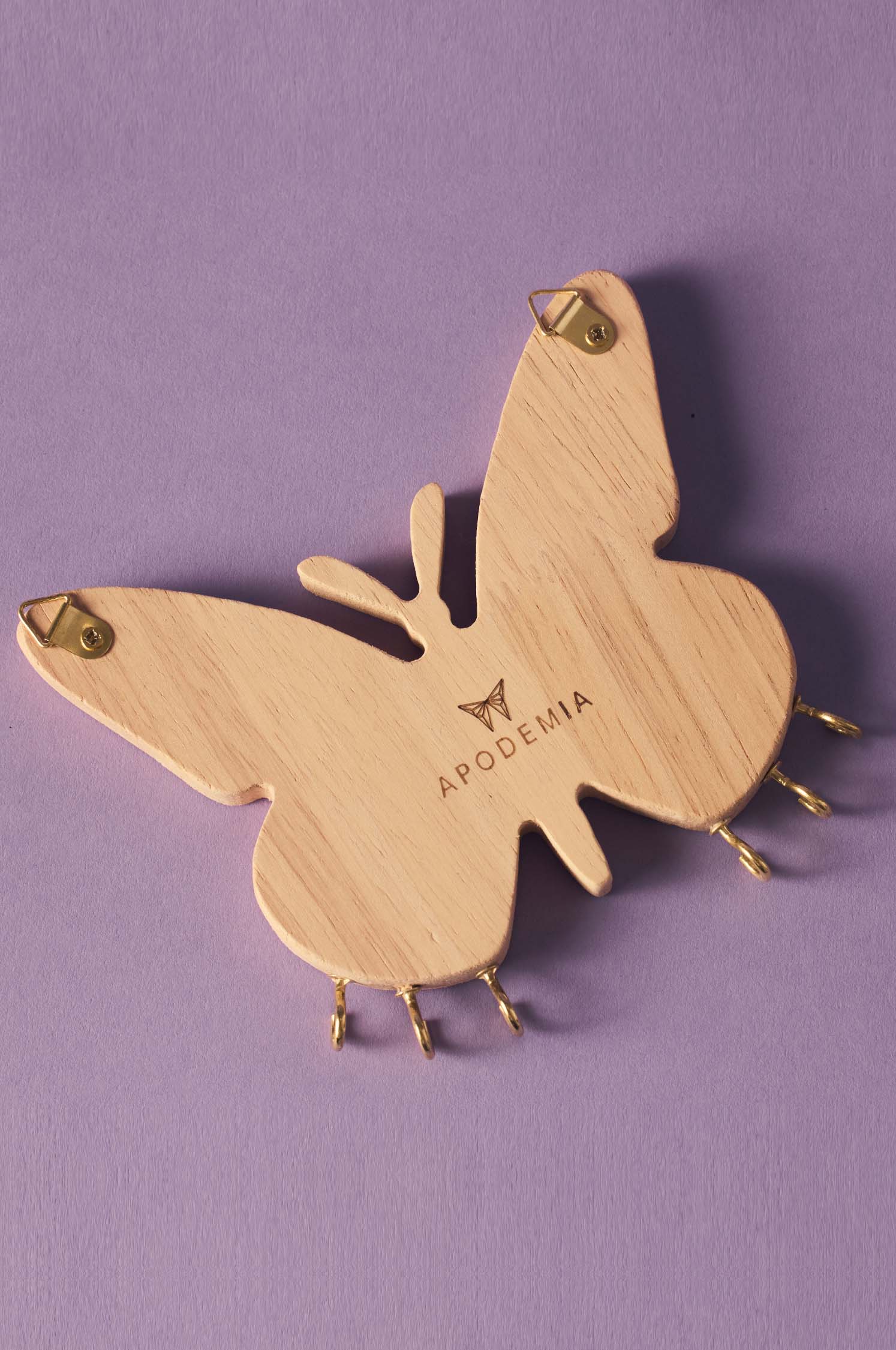Joyero de Madera con forma de Mariposa