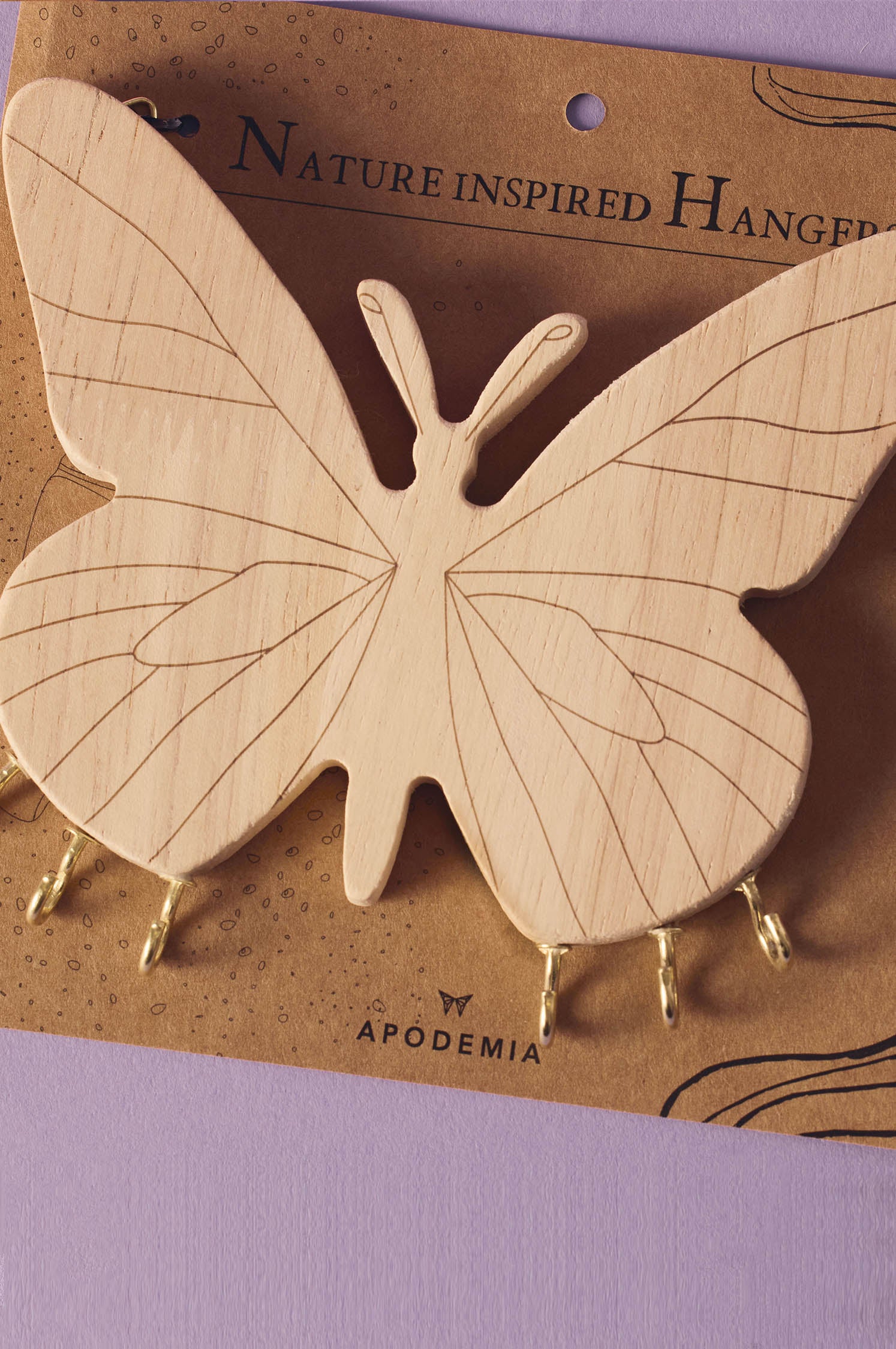 Joyero de Madera con forma de Mariposa