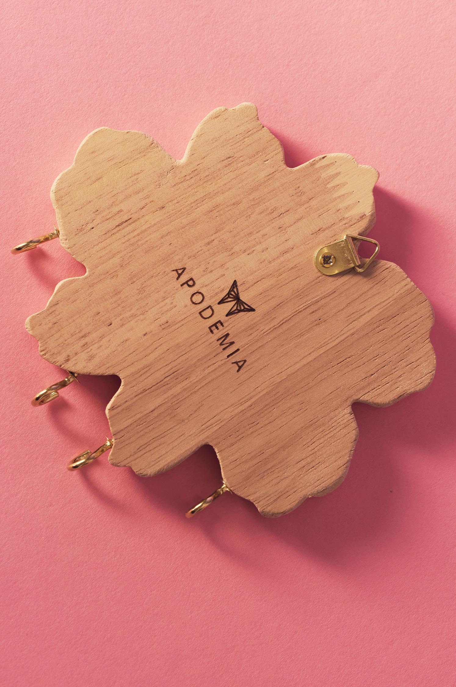 Joyero de Madera con forma de Flor