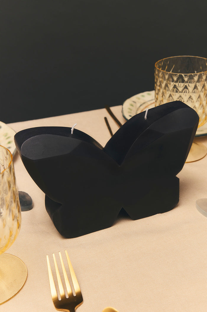 Black Butterfly Candle S