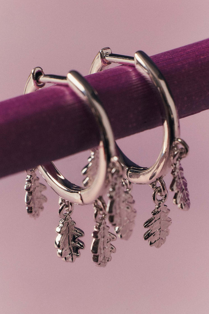 Pendientes de Aro Plateados