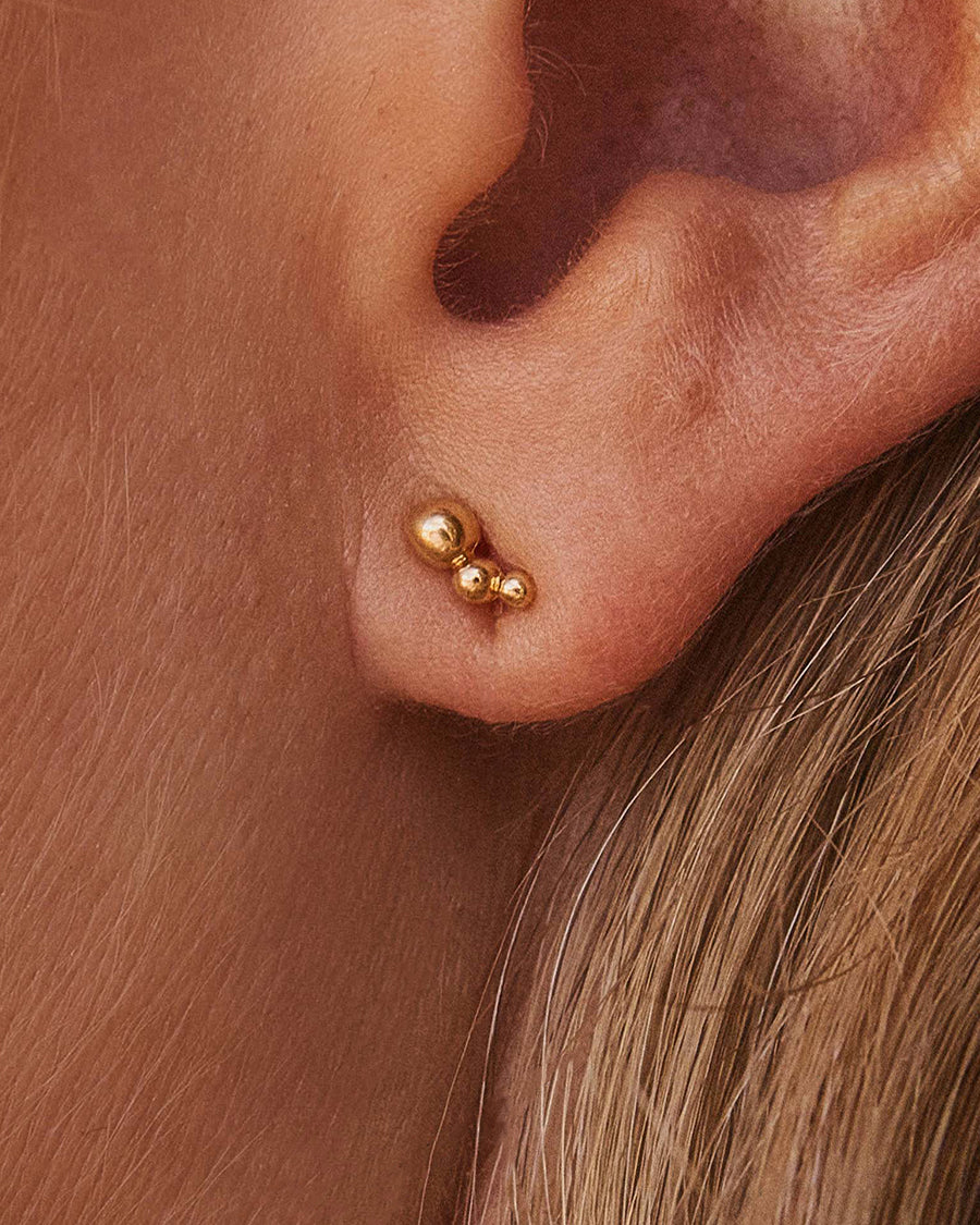 Mini Curved Sand Dust Earrings