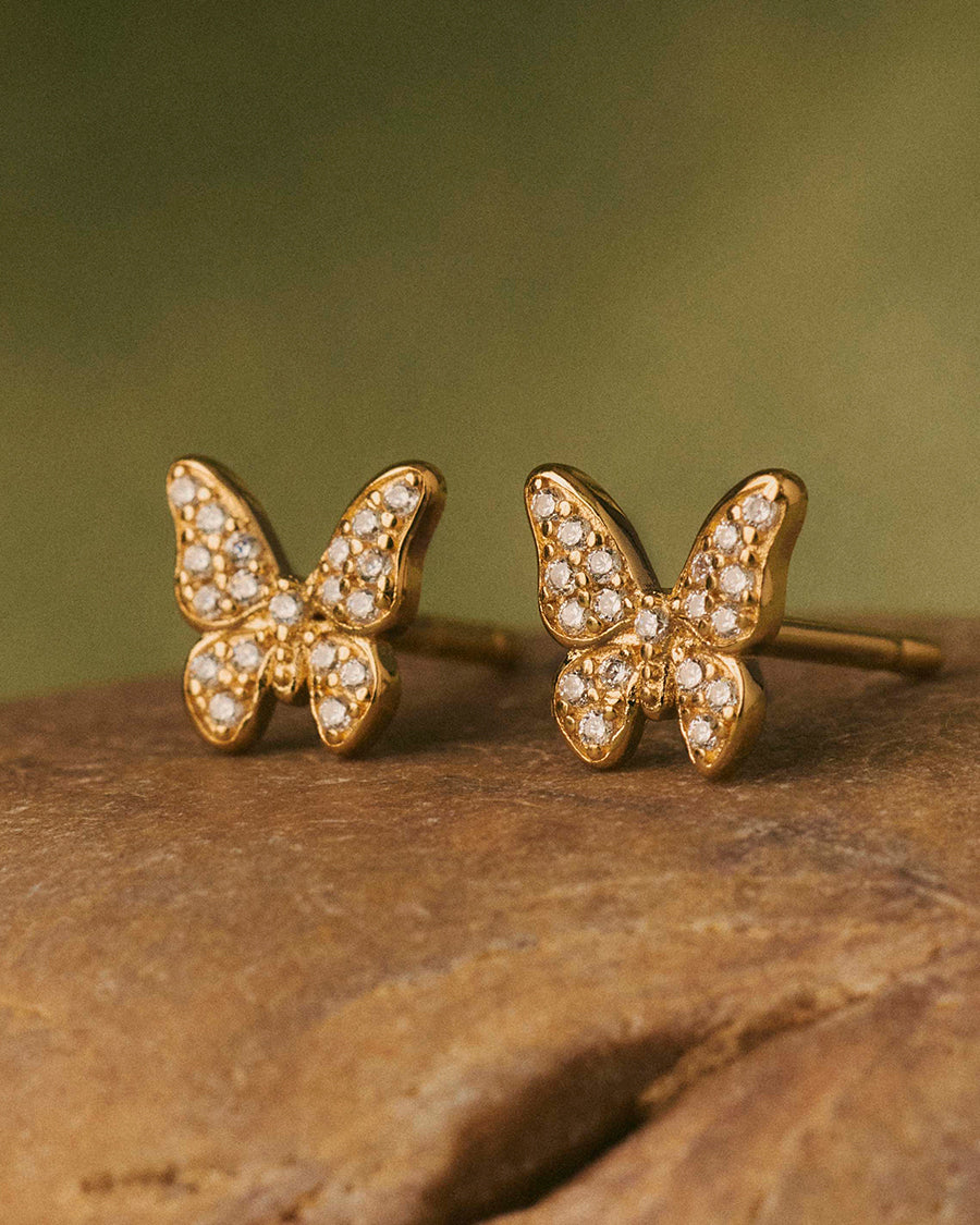 Papilio Mini Pave Ohrringe