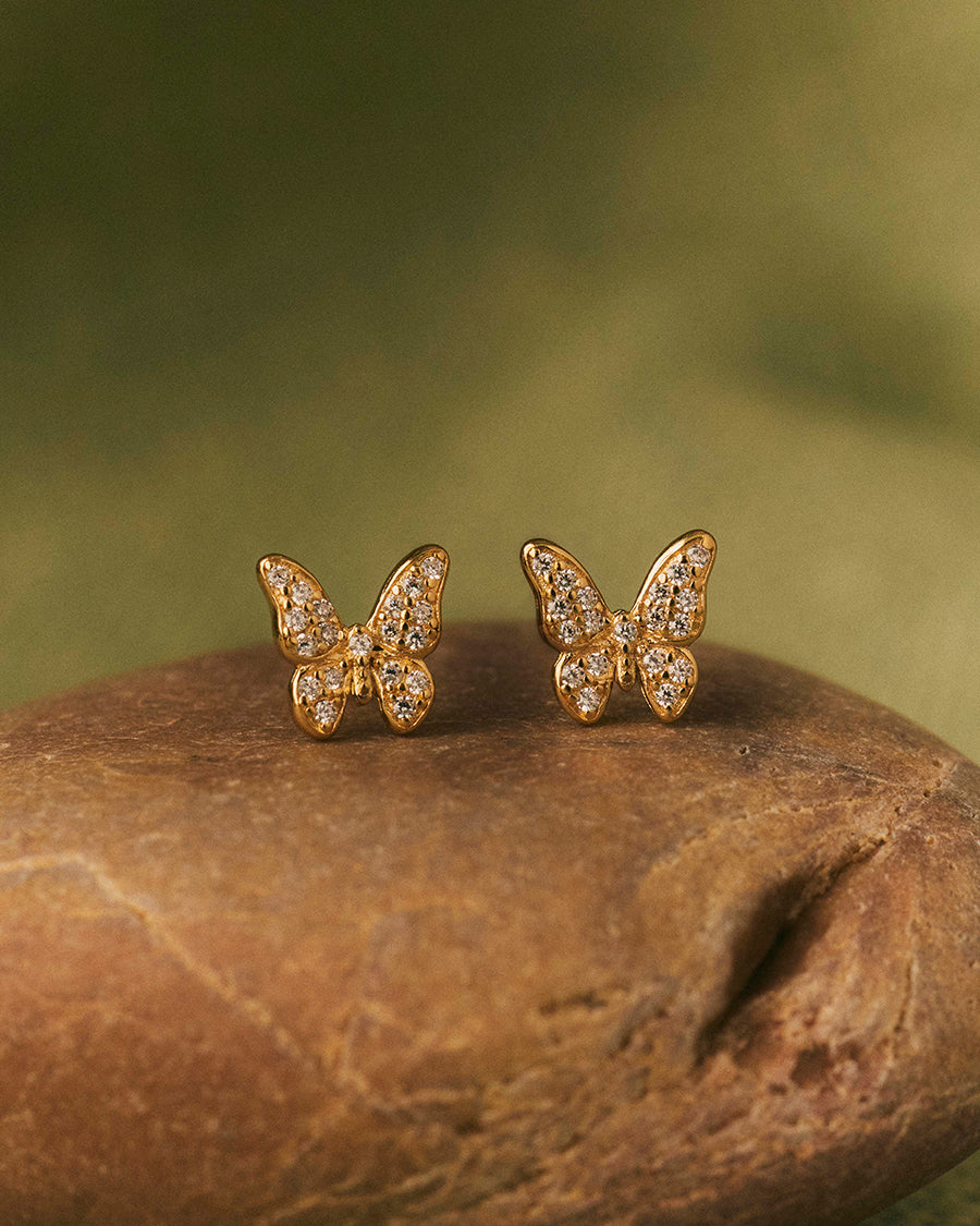 Papilio Mini Pave Ohrringe