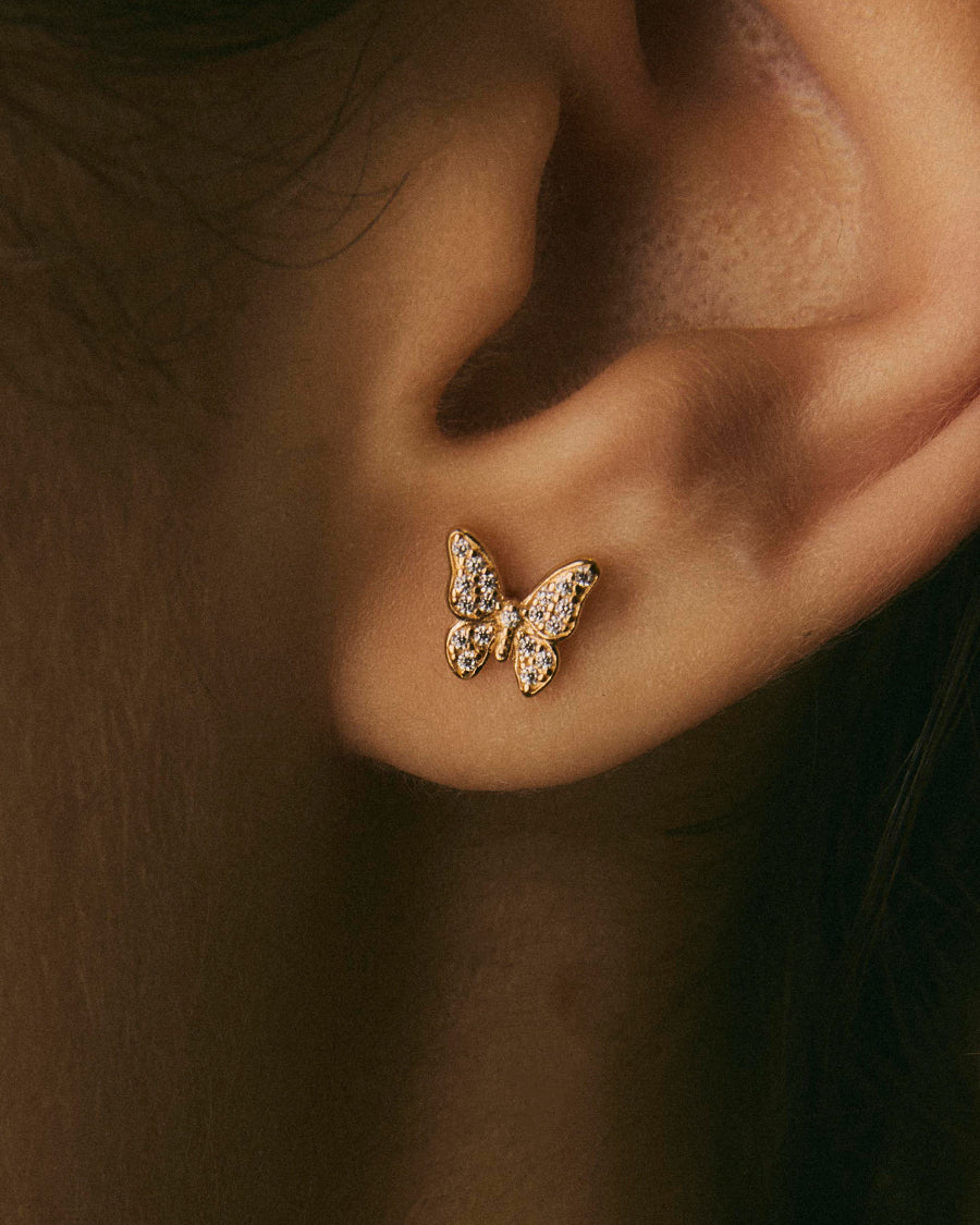 Papilio Mini Pave Ohrringe