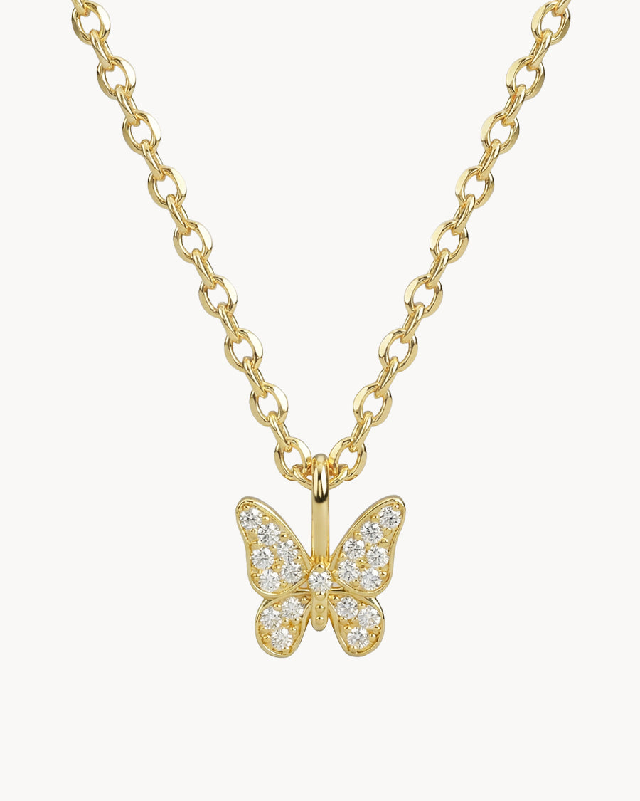 Mini Pave Papilio Necklace